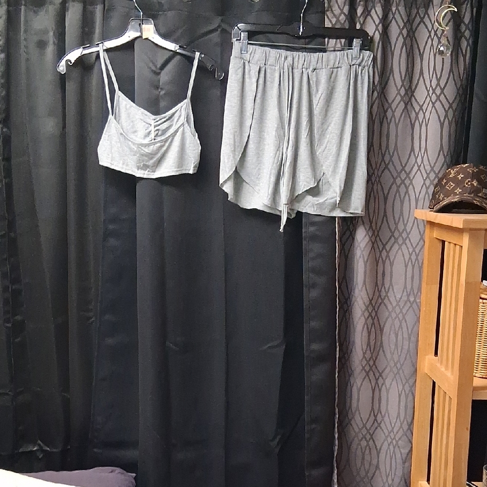 Lilla P Light Gray Women's Pajama Set
